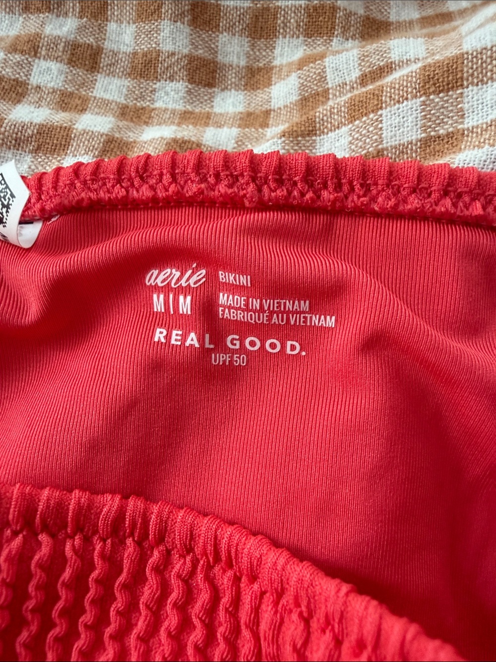 Red crinkle aerie bikini - Picture 2 of 3